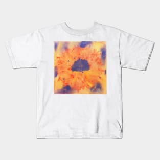 Gouache painting Flower abstract on canvas Kids T-Shirt